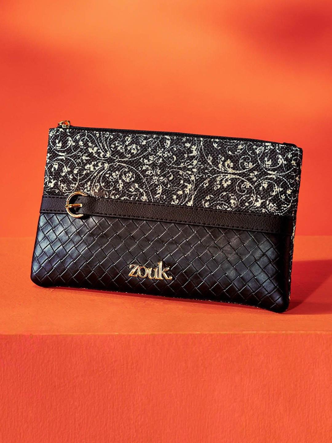 ZOUK Women Floral Printed PU Zip Around Wallet