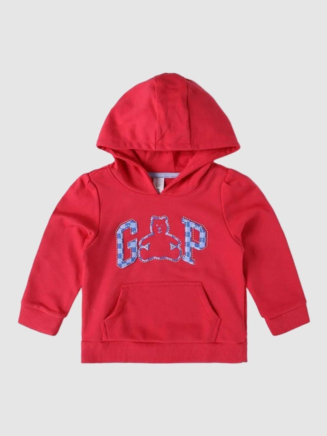 GAP Girls Logo Printed Relaxed-Fit Hoodie Sweatshirts