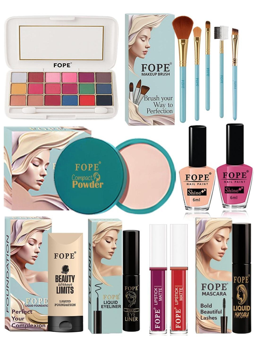 FOPE Set Of 14 Long Lasting Smudge Proof Party Glam Makeup Combo