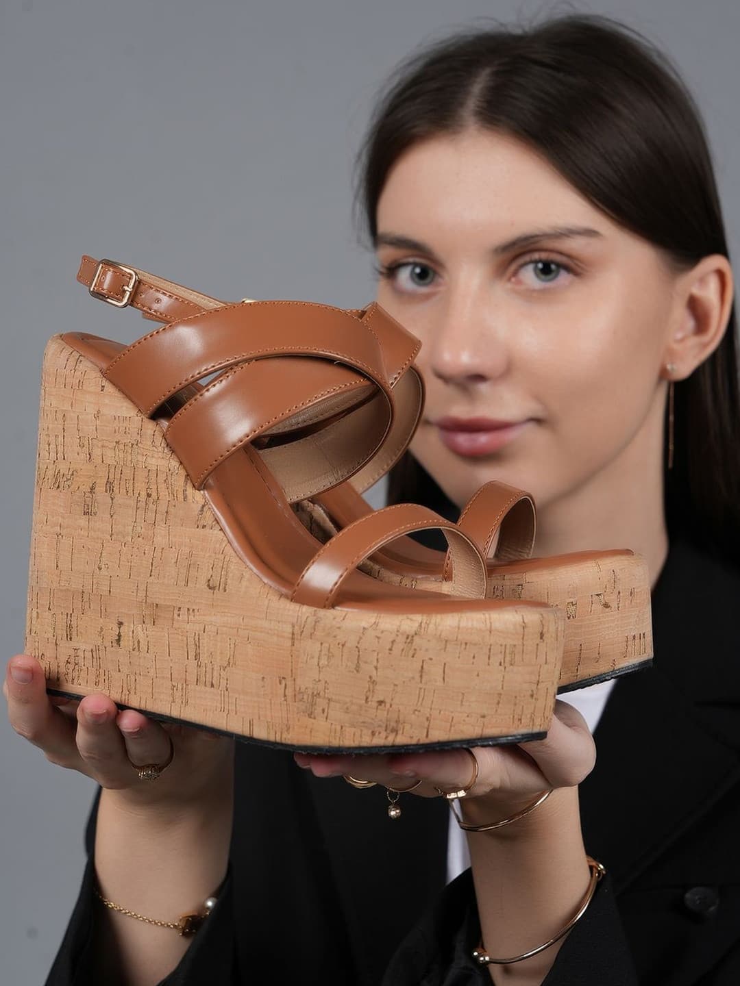 Lavie Textured Wedge Sandals