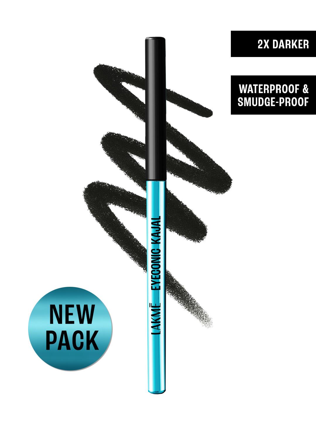 Lakme 9-5 Eyeconic Smudgeproof Waterproof Lasts Upto 24H Kajal 0.35 g - Deep Black
