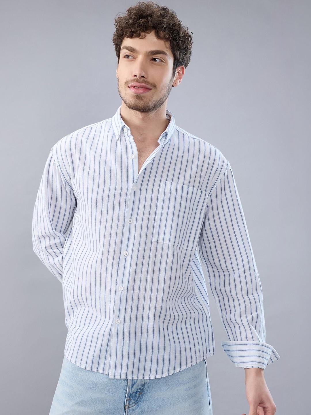 HERE&NOW Men Striped Casual Shirt