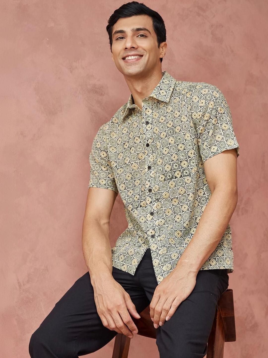Fabindia Men Printed Casual Shirt