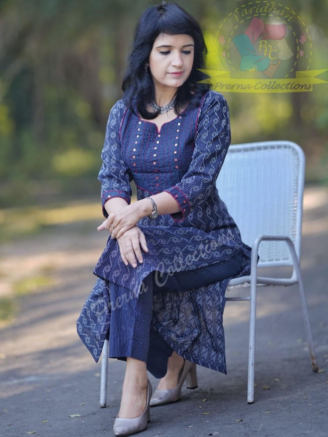 KALINI Women Ethnic Motifs Regular Kurta with Trousers