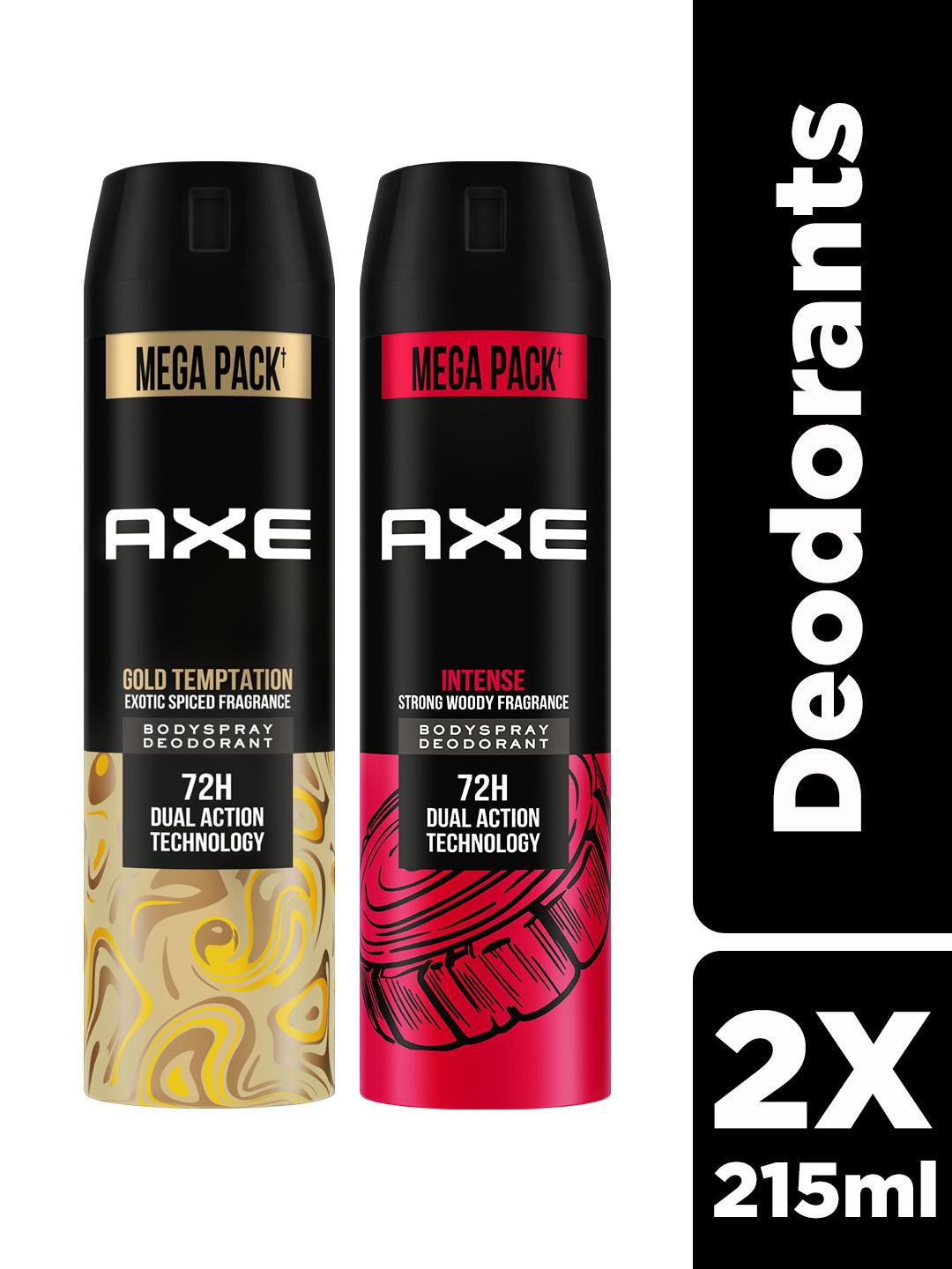 AXE Men Set of 2 Deodorant Spray 215ml each - Gold Temptation + Intense