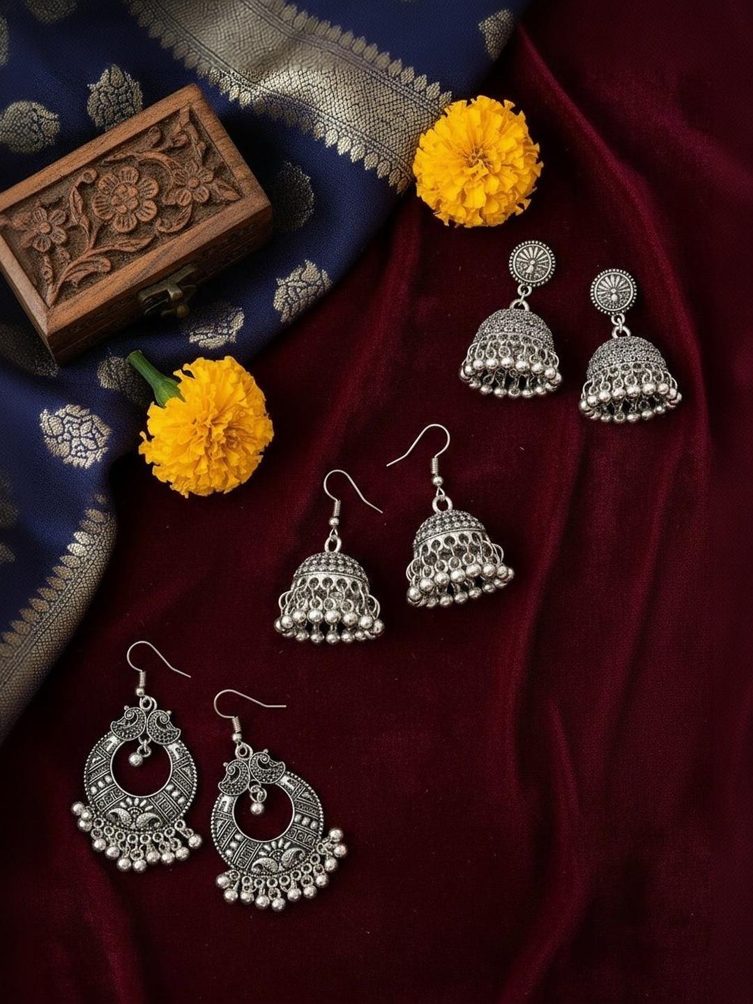 NVR Dome Shaped Jhumkas Earrings