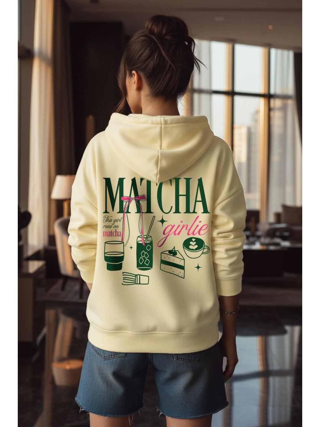 JUNEBERRY Oversized Junberry Graphic Longline Hoodie
