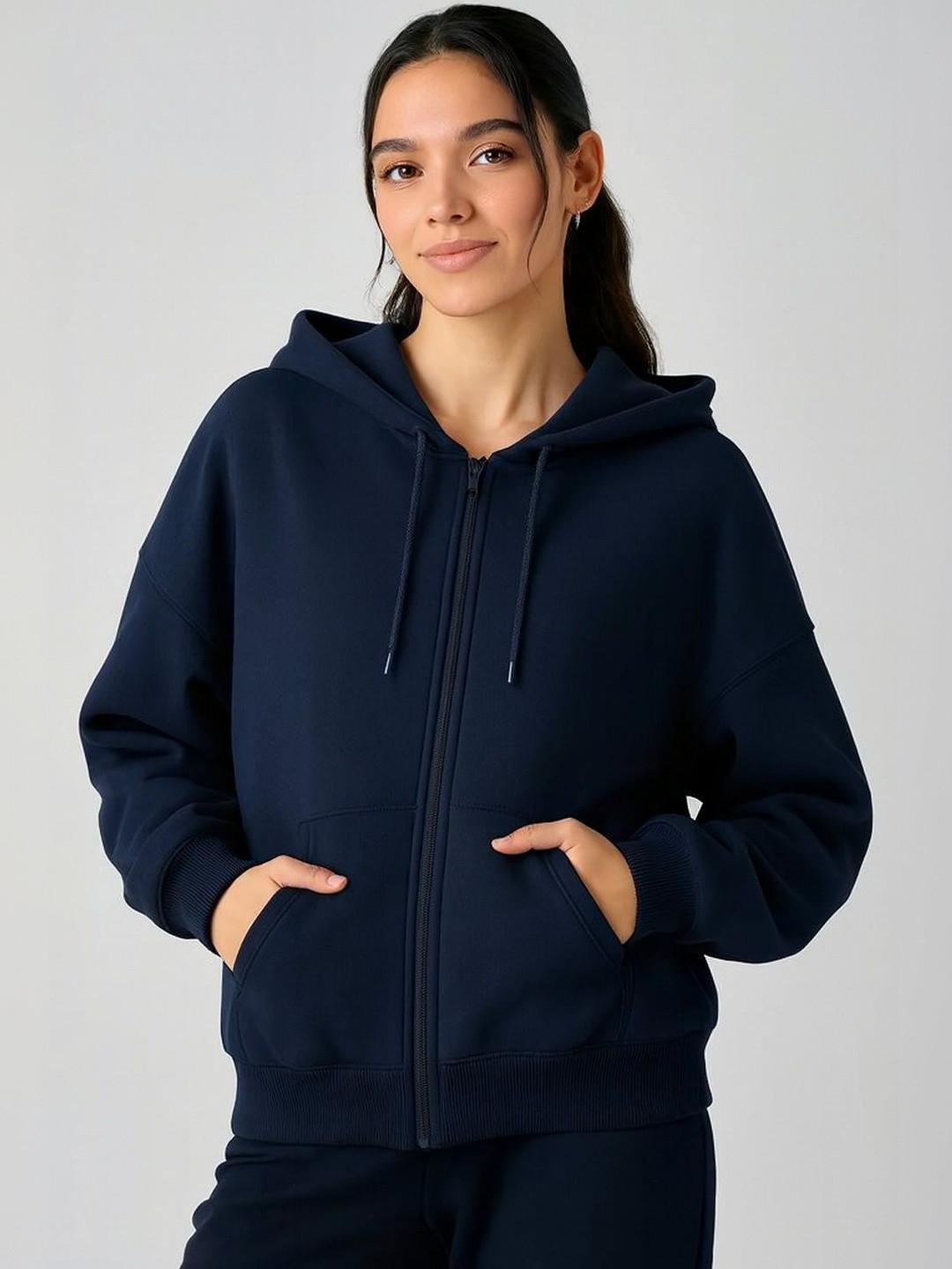 ADBUCKS Women Hooded Sweatshirt