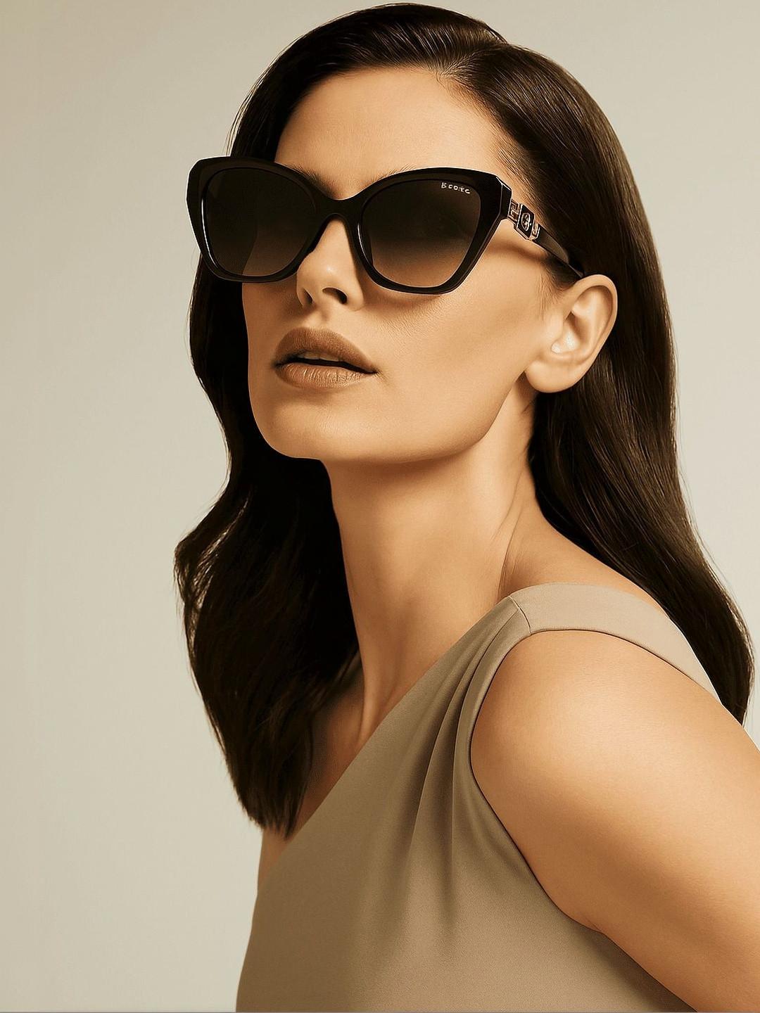 Espee Women Grey Lens & Black Butterfly Sunglasses with UV Protected Lens