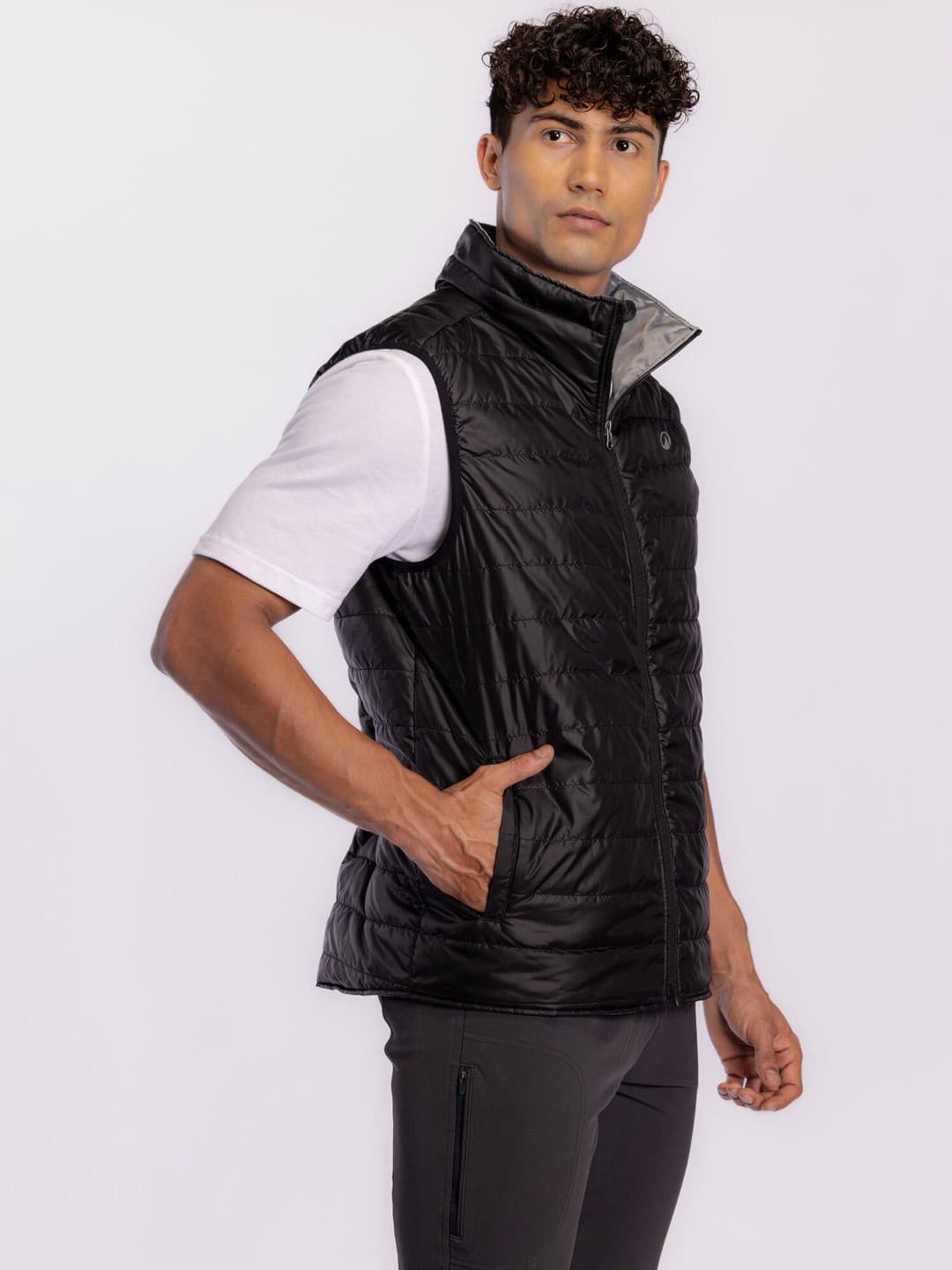 Decathlon Caperlan - Men Black 100 Water Repellent Horse Riding Gilet