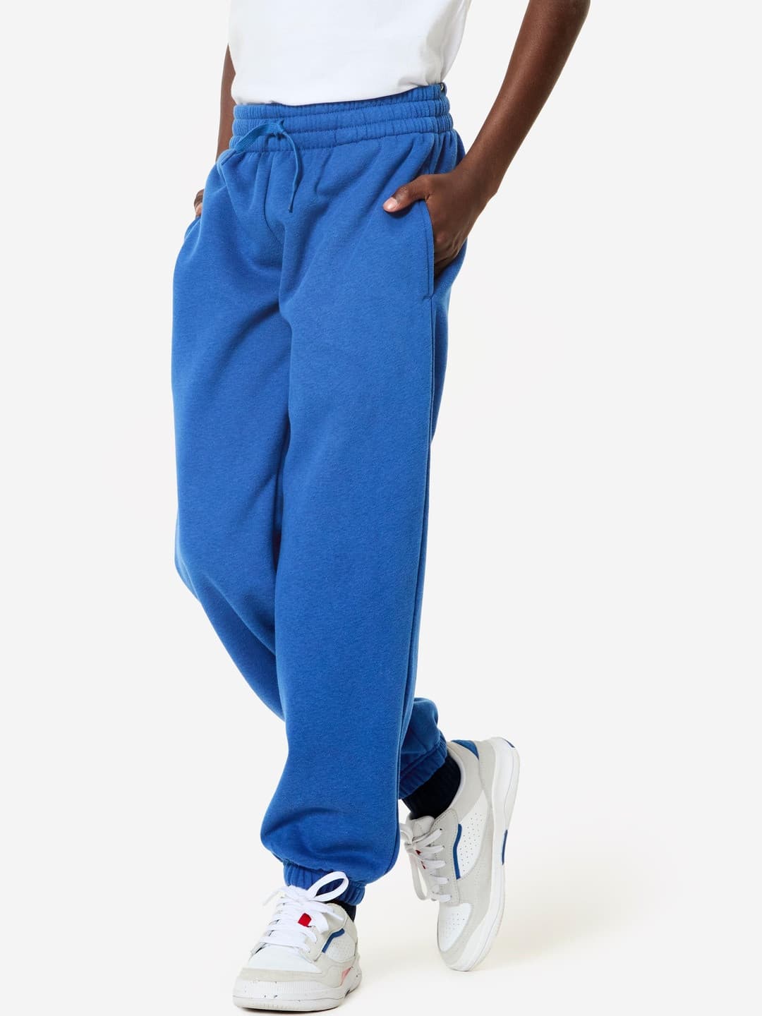 Decathlon Domyos - Kids Unisex Blue Warmth Multisports Tracksuit Bottoms