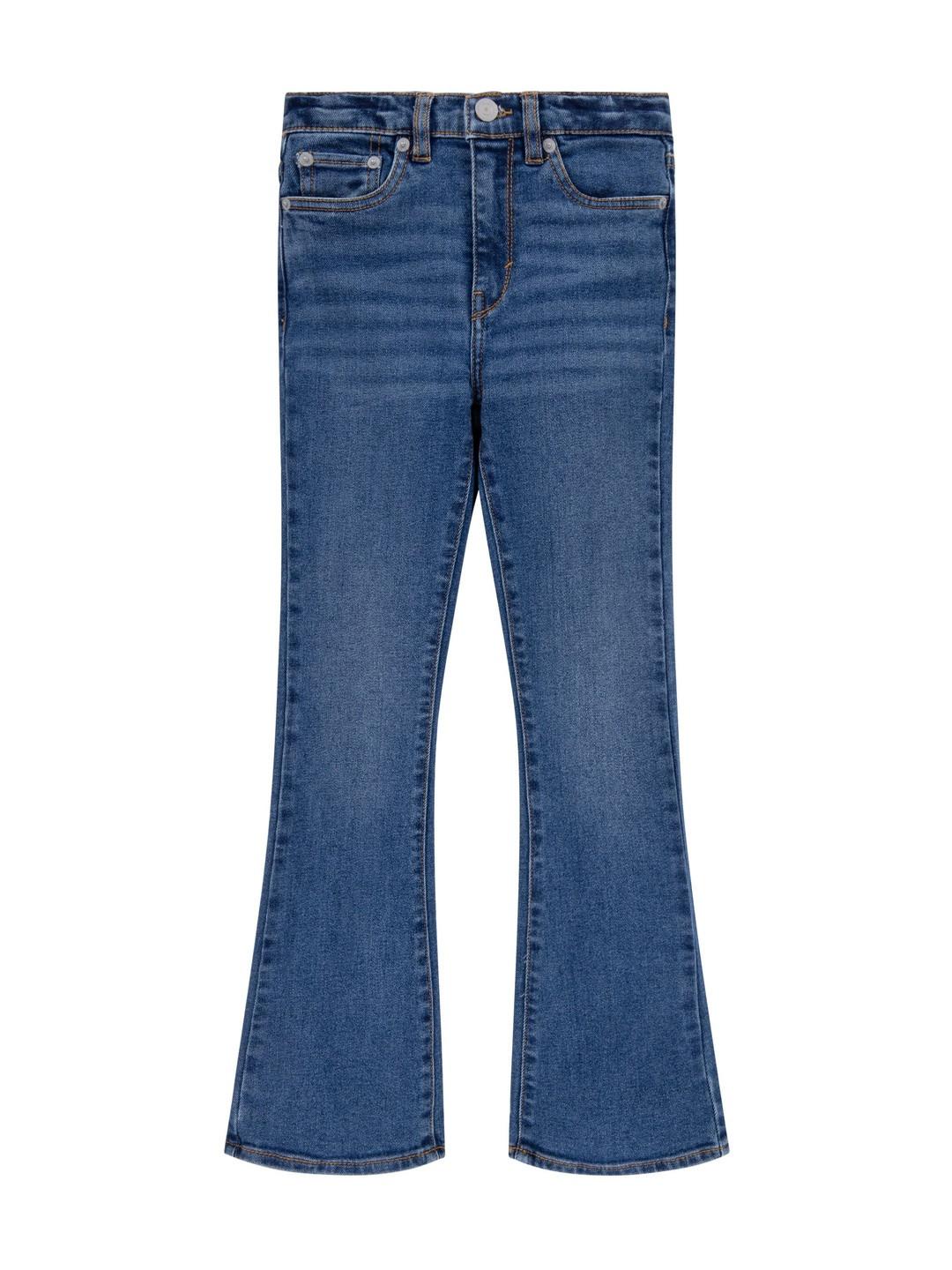 Levis Girls Bootcut High-Rise Light Fade Cotton Jeans
