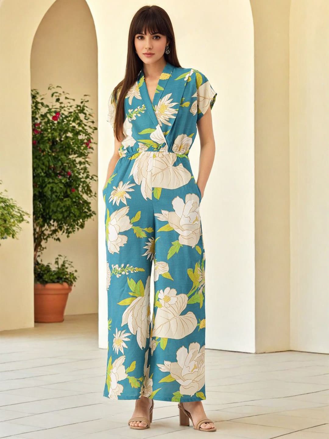 SZN Printed Basic Jumpsuit