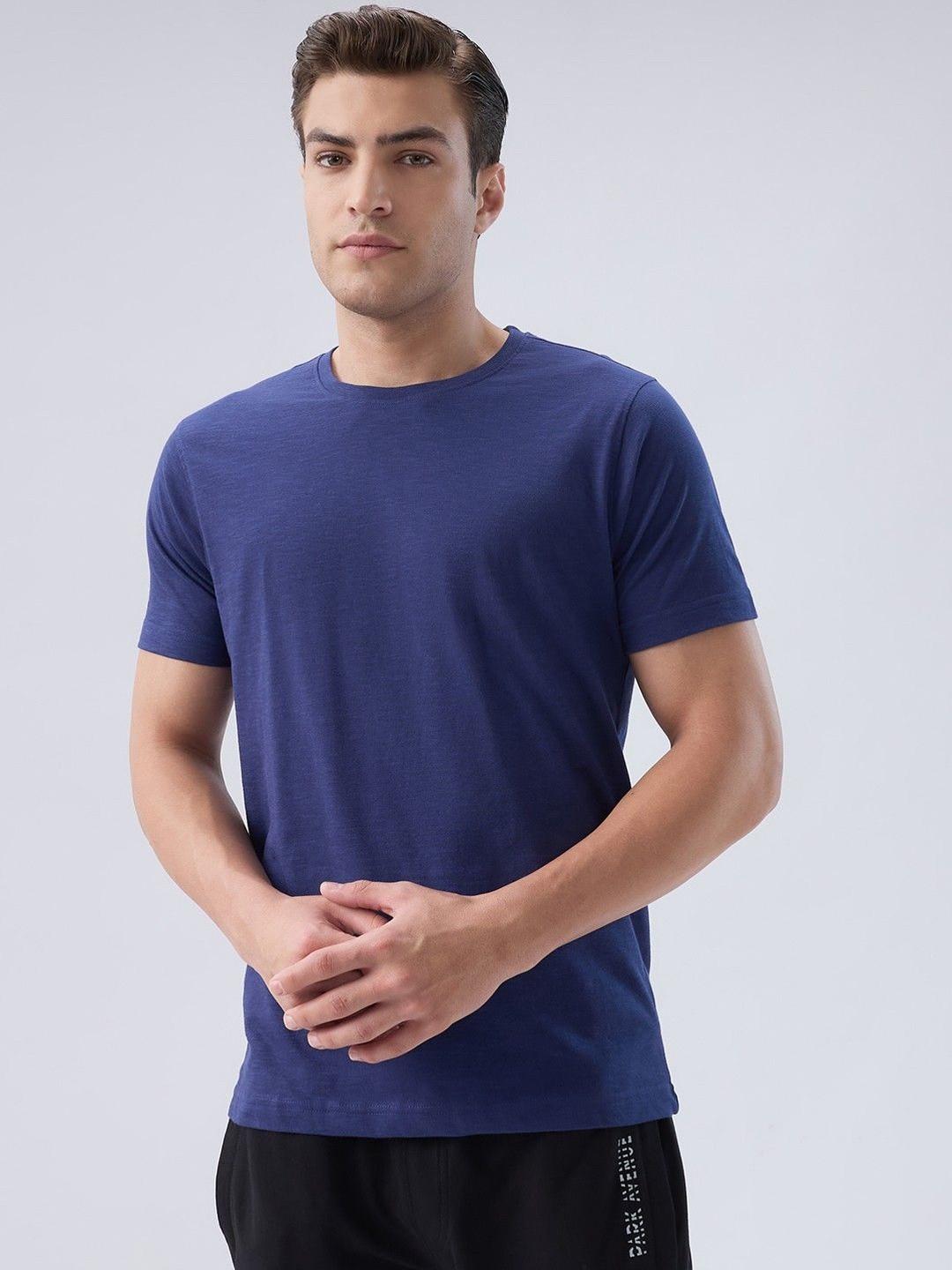 Park Avenue Round Neck Short Sleeves Pure Cotton T-shirt