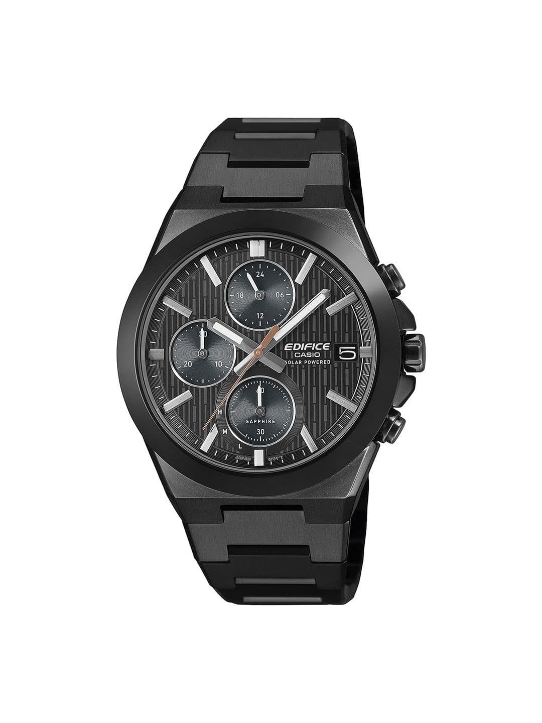 CASIO EDIFICE EFS-S650DC-1ADF Black Analog dial Stainless Steel Band ED682