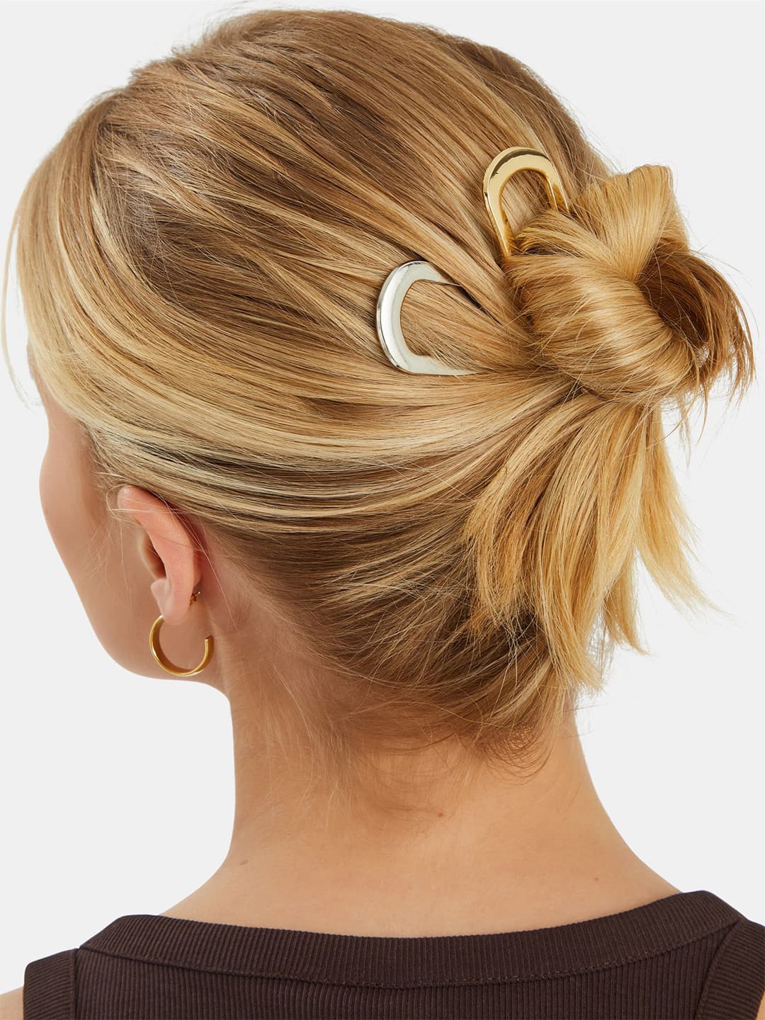 Accessorize Women Set of 2 U Pins