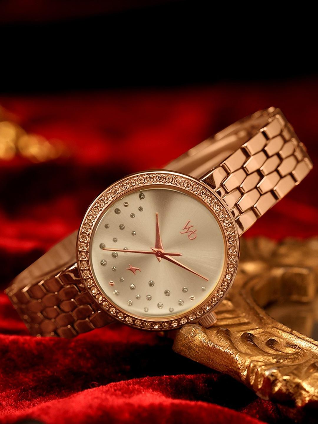 Fastrack Vyb 6.0 Starlet Women Embellished Dial & Straps Analogue Watch FV60088WM01