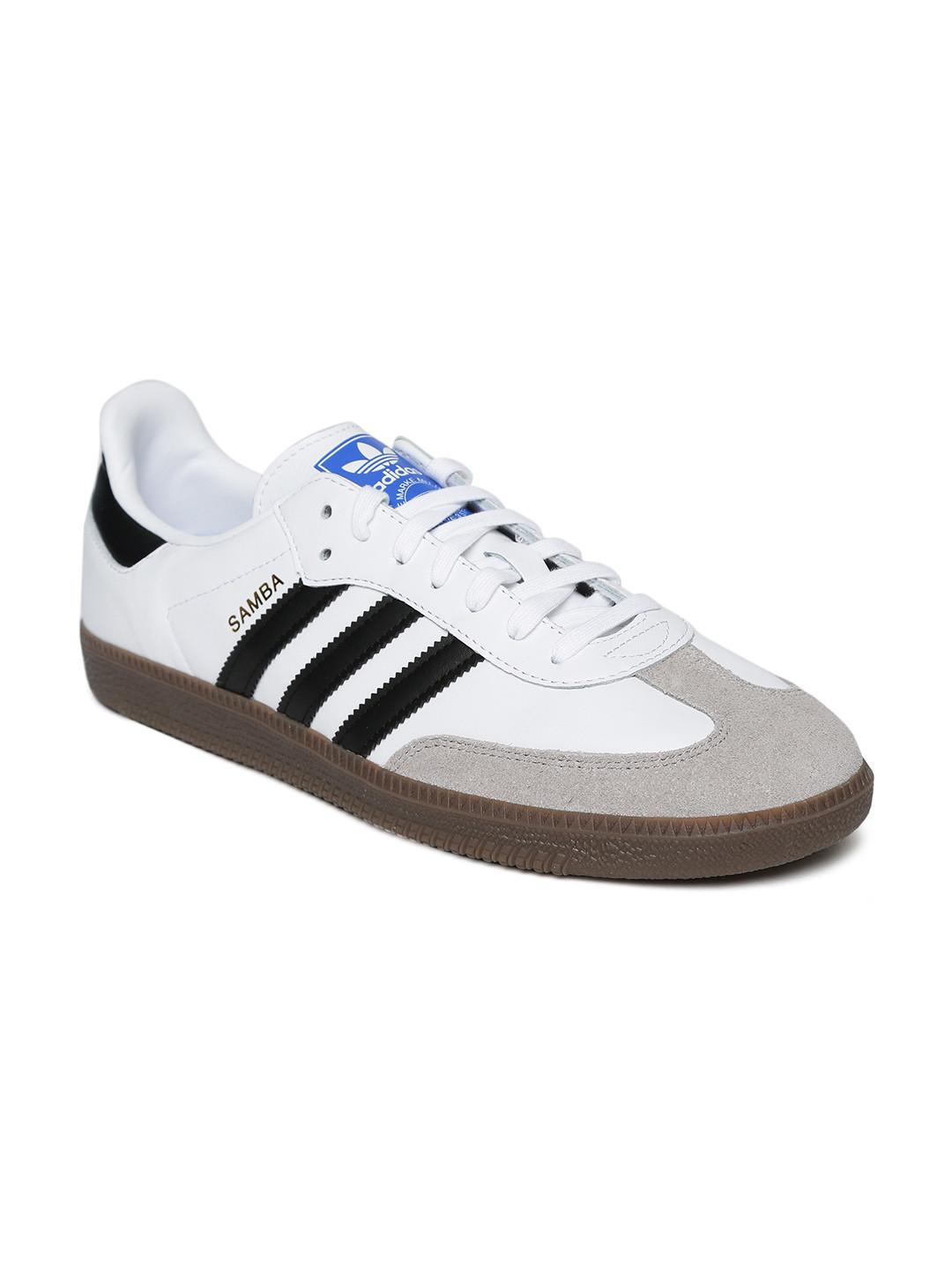 ADIDAS Originals Men White Samba Og Lace-Ups Sneakers