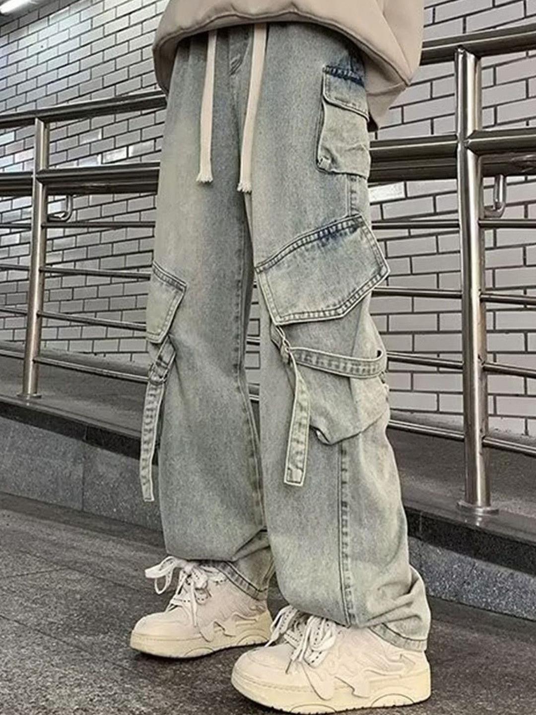 StyleCast Men Baggy Fit Mid-Rise Jeans