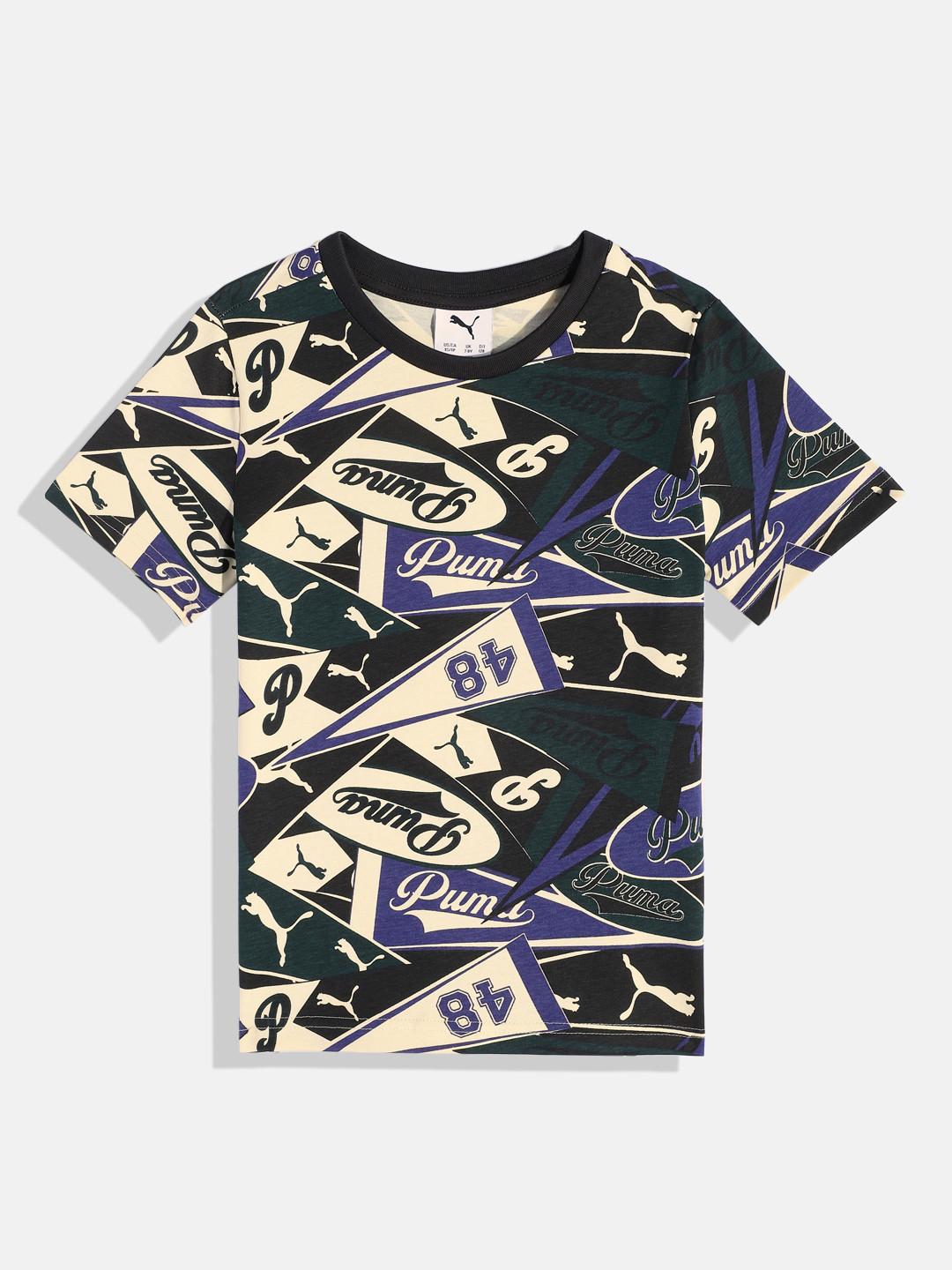 Puma Boys Sports Legacy Printed Youth Pure Cotton Tee