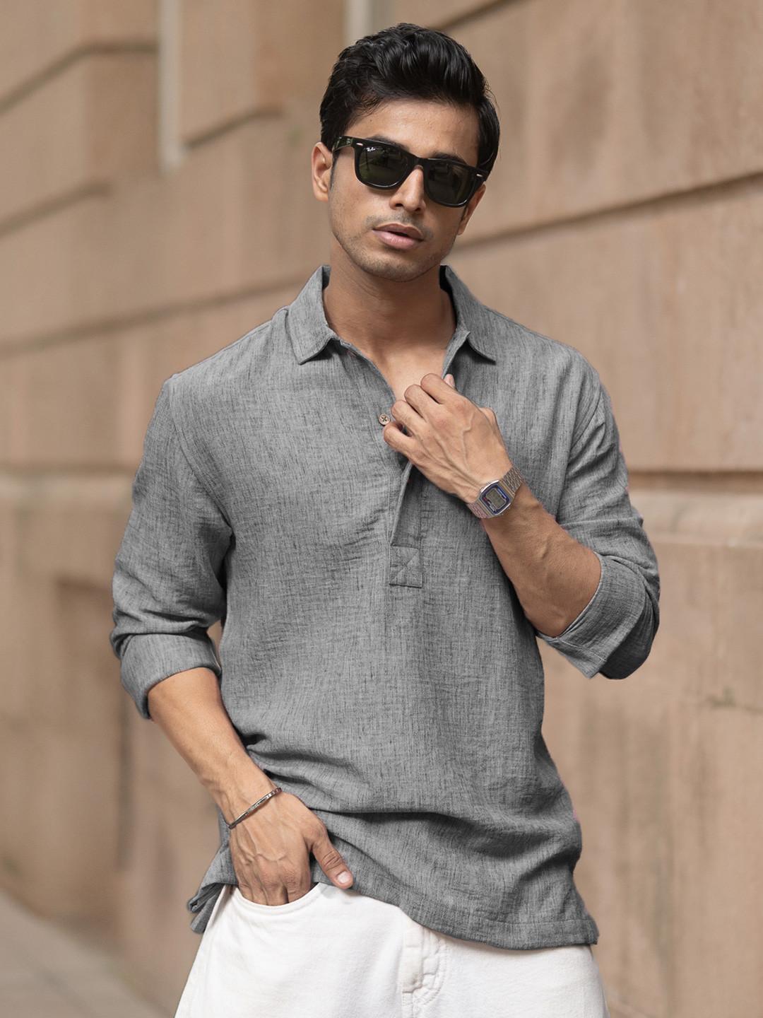 Powerlook SS25 Spread Collar Casual Shirt