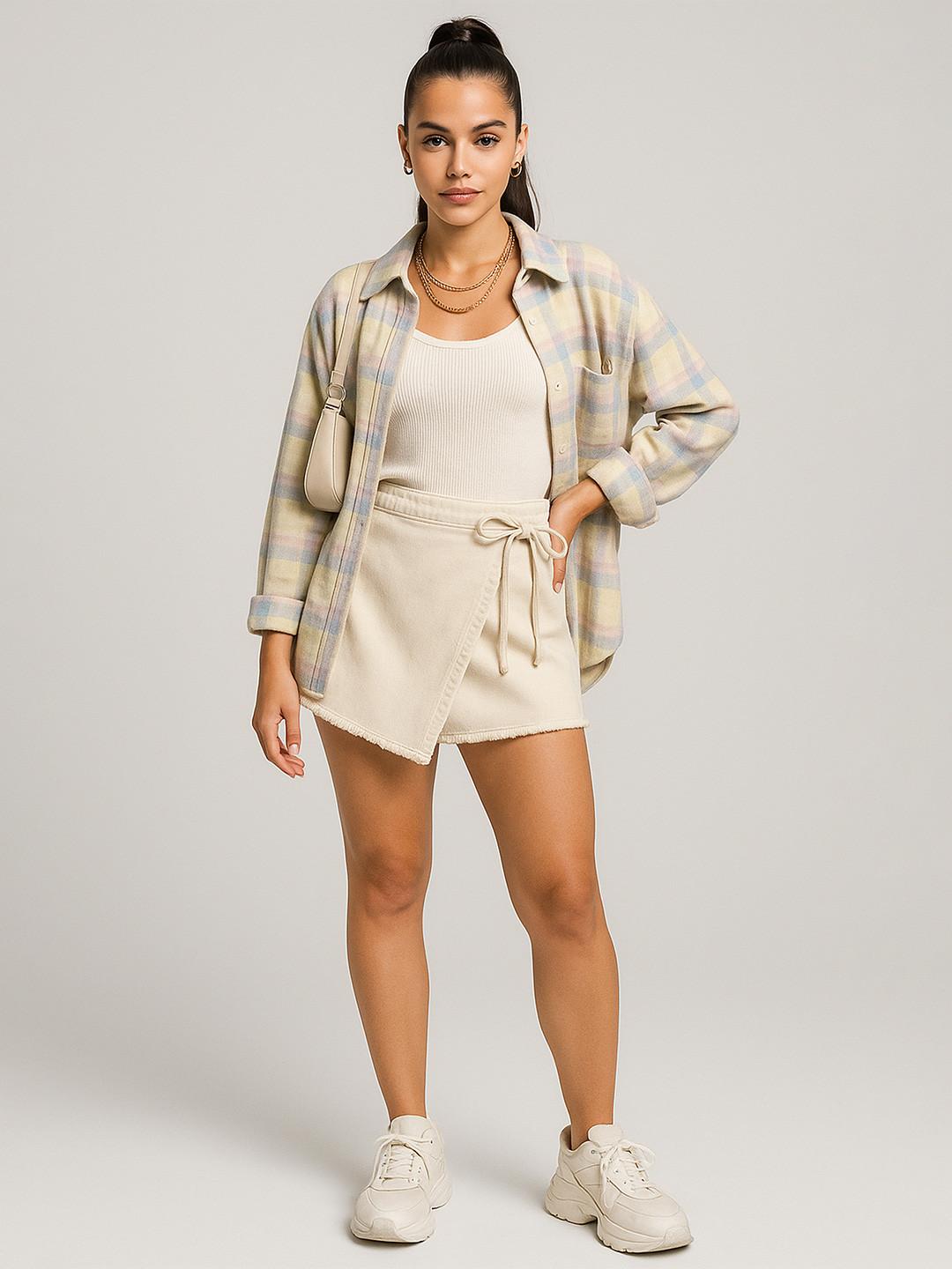 Belliskey Pure Cotton A-Line Mini Skort