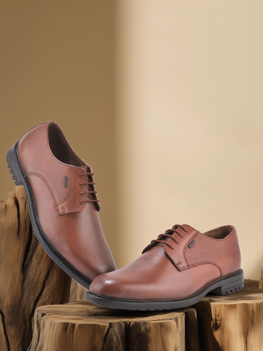 Woodland Men Leather Lace-Ups Formal Derby Shoes