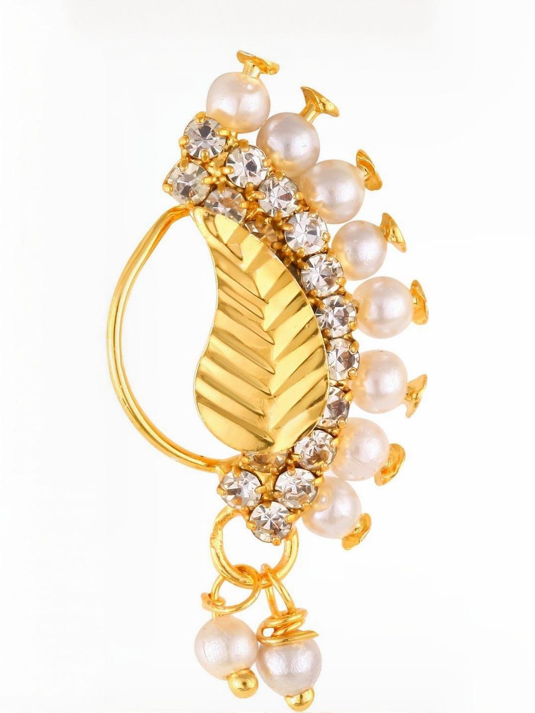 Gold Plated Alloy Nath Nose Pins