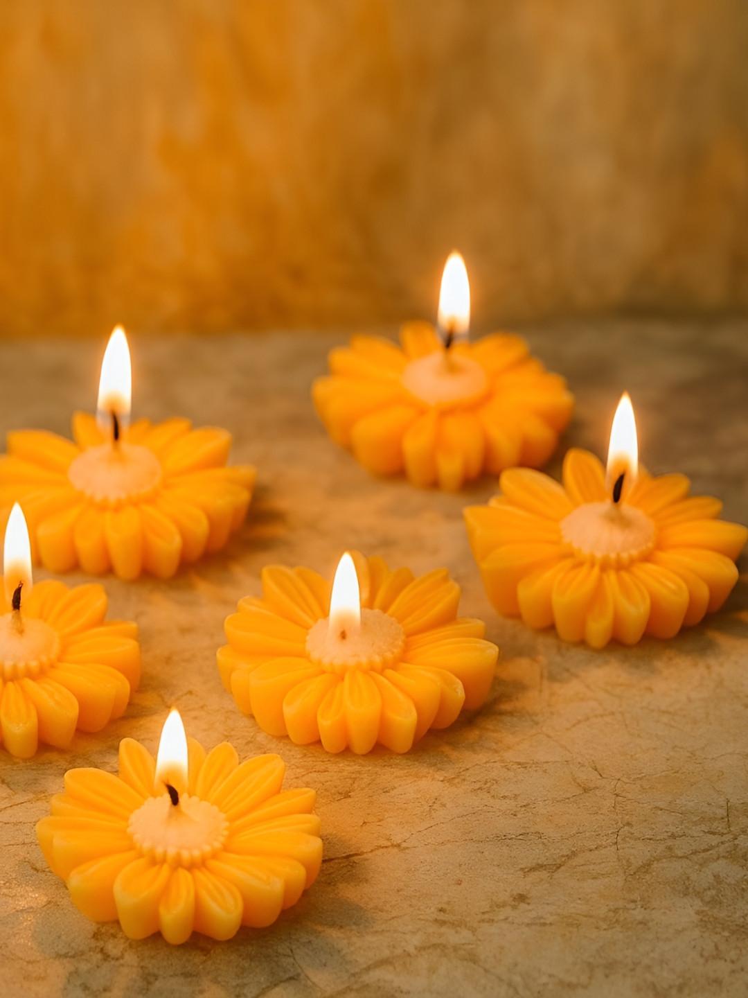 PUFFSMART Orange Pieces 6 Candles