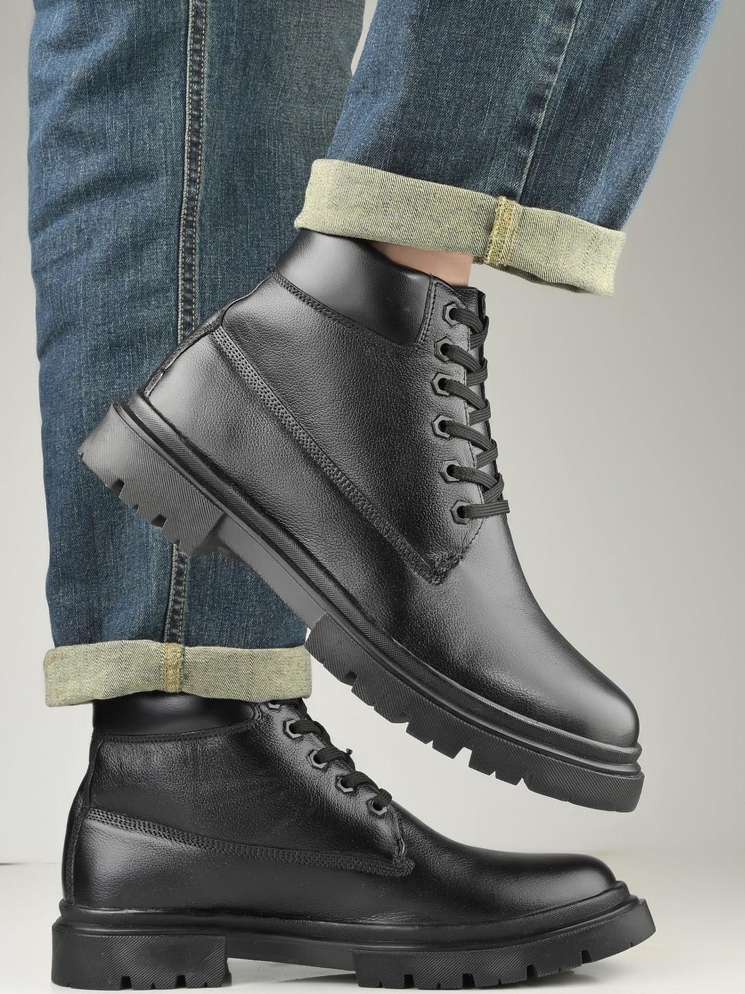 Roadster Men Black Chunky Boots
