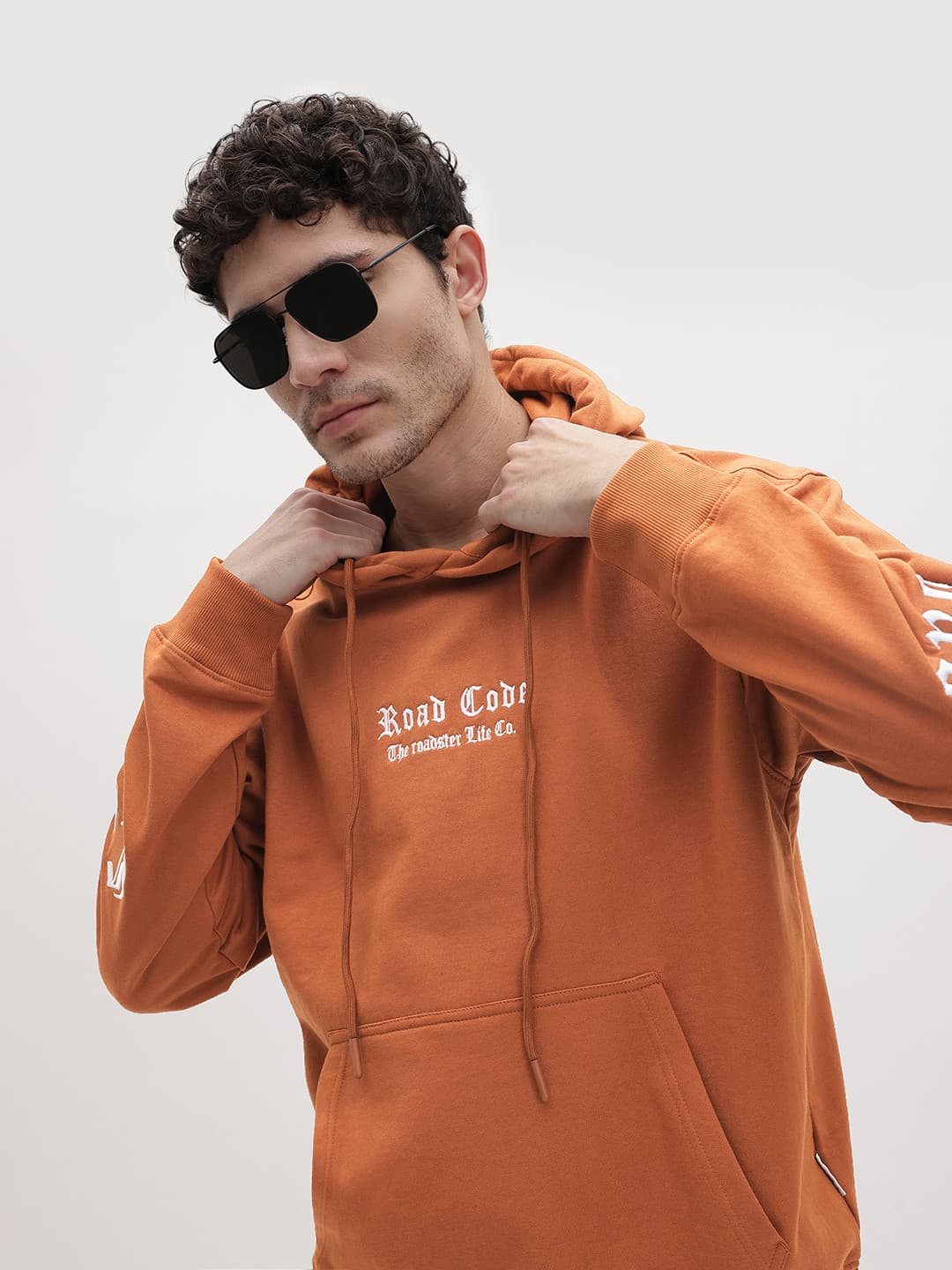 The Roadster Life Co. Embroidered Hooded Pullover