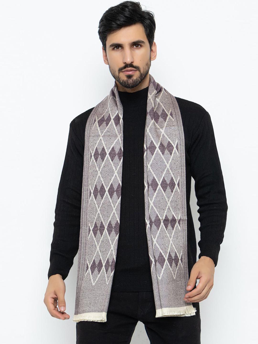 Amoldo Unisex Checkered Woolen Mufflers