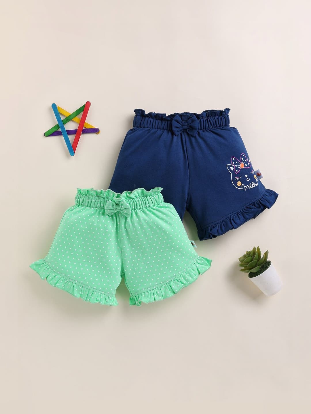 BUMZEE Girls Printed Shorts