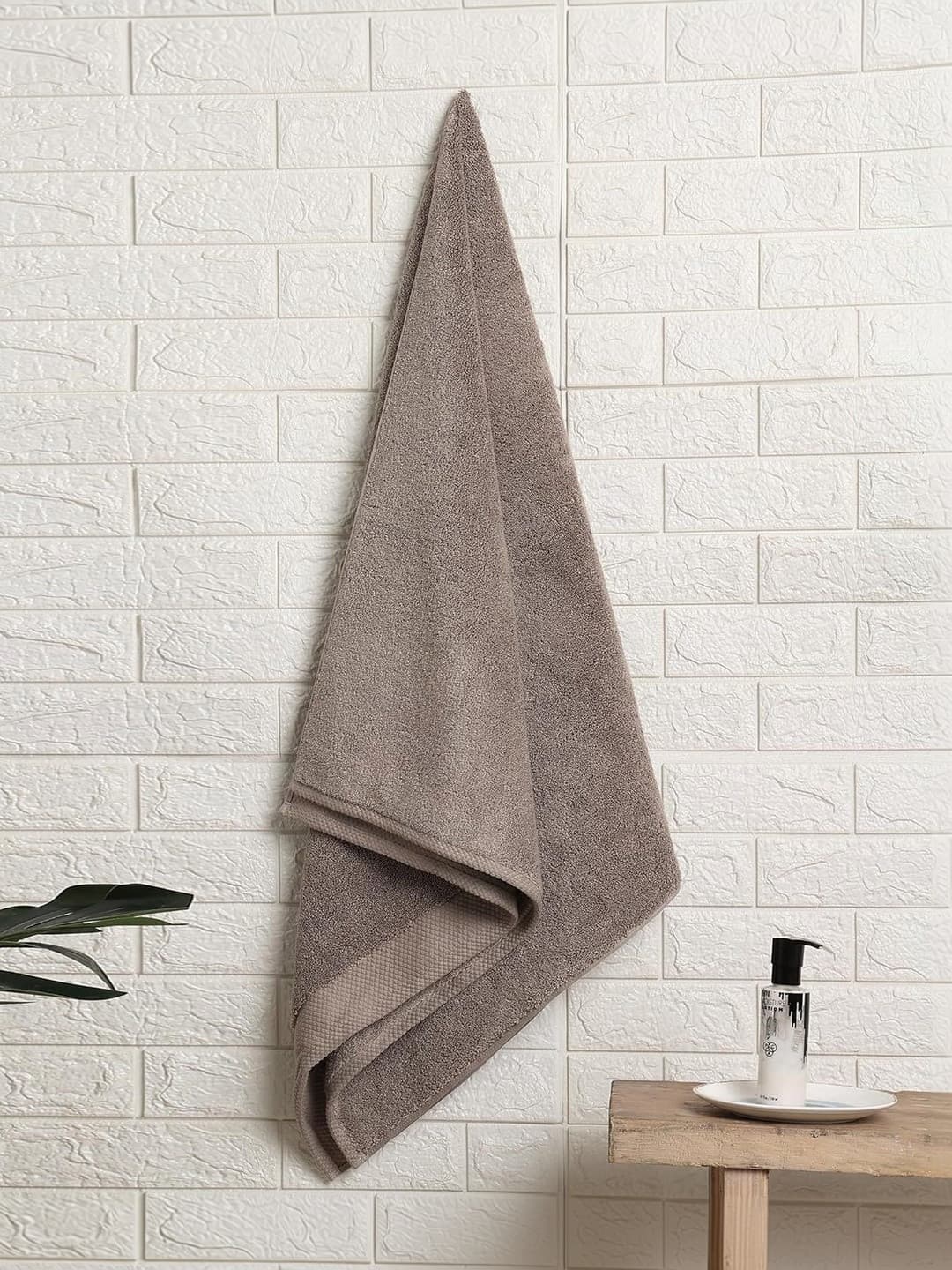 SPACES Brown 1 Cotton 670 GSM Bath Towel