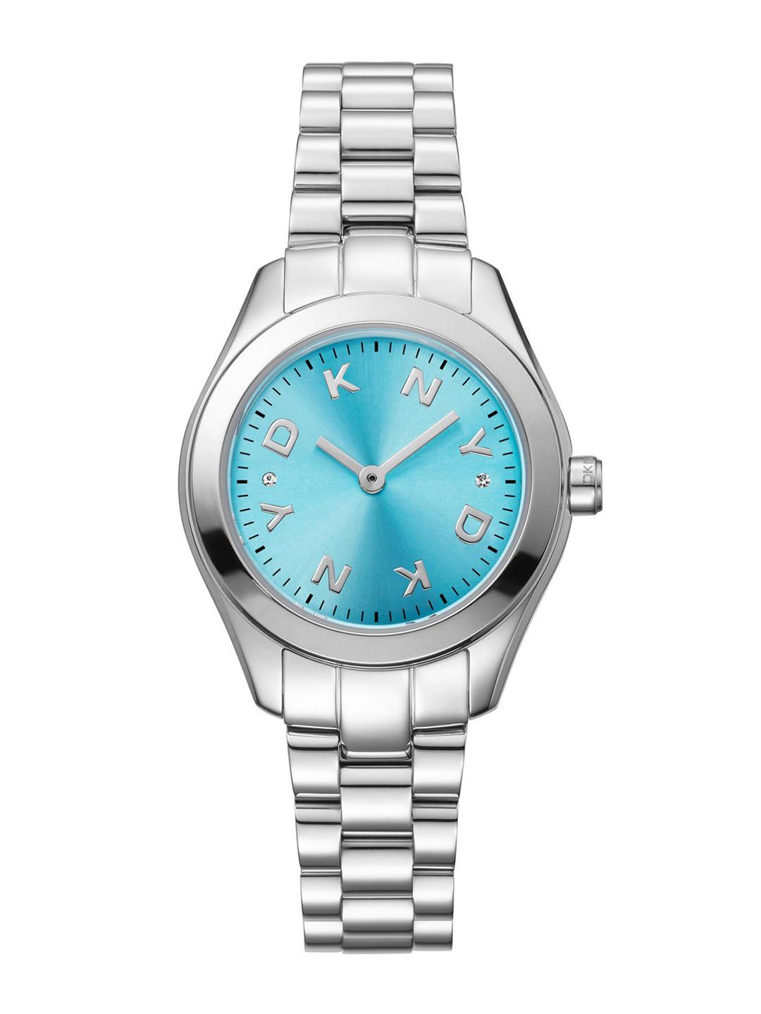DKNY Women Brass Dial & Stainless Steel Bracelet Style Straps Analogue Watch DK1L033M0055