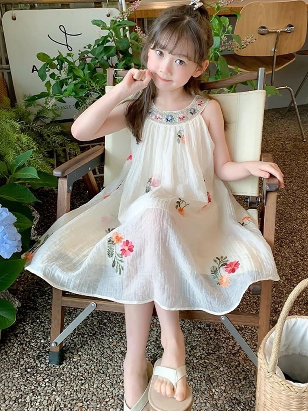 YK Floral Print A-Line Dress