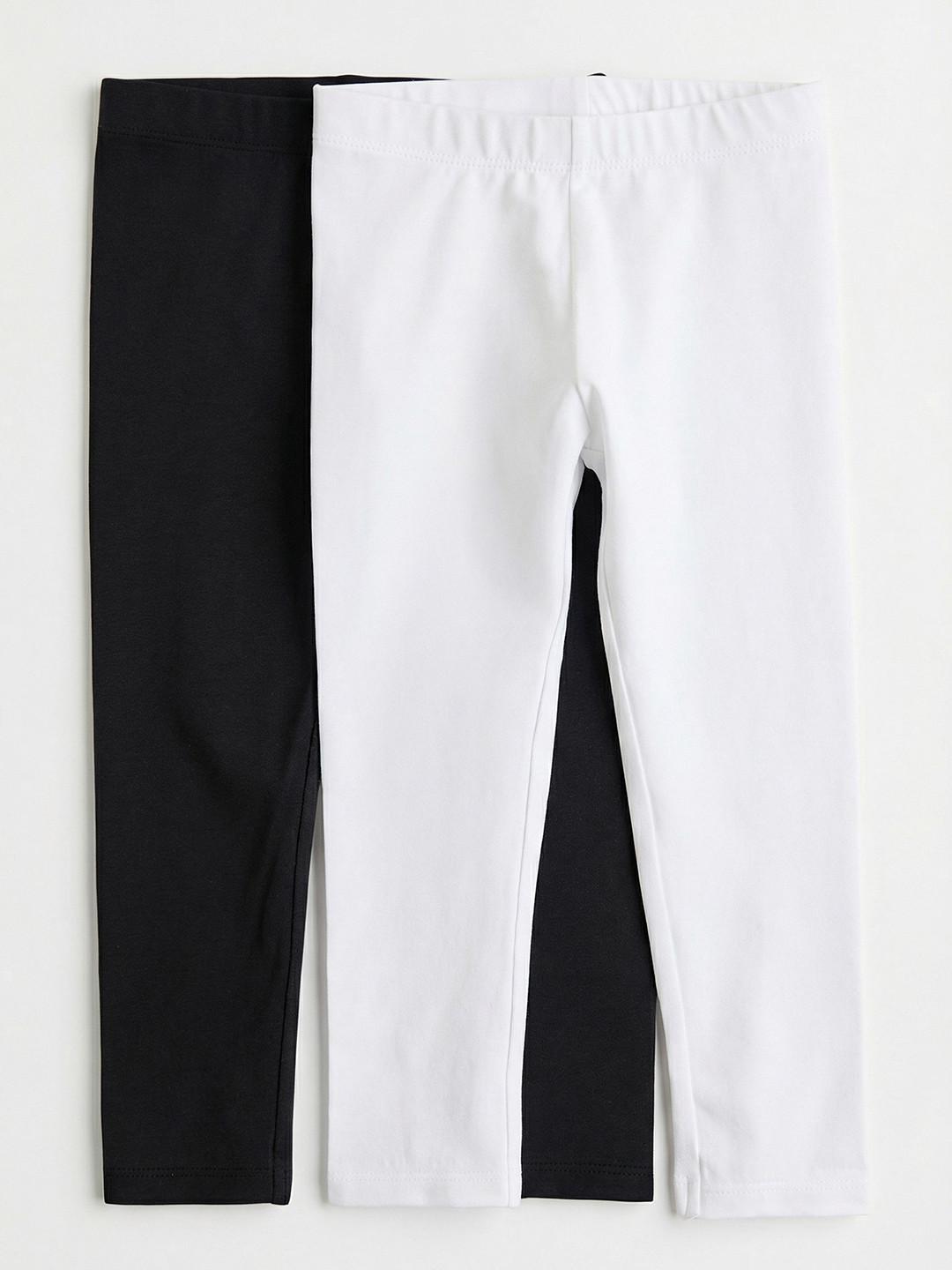 mothercare Girls Pack Of 2 Mid-Rise Ankle Length Leggings