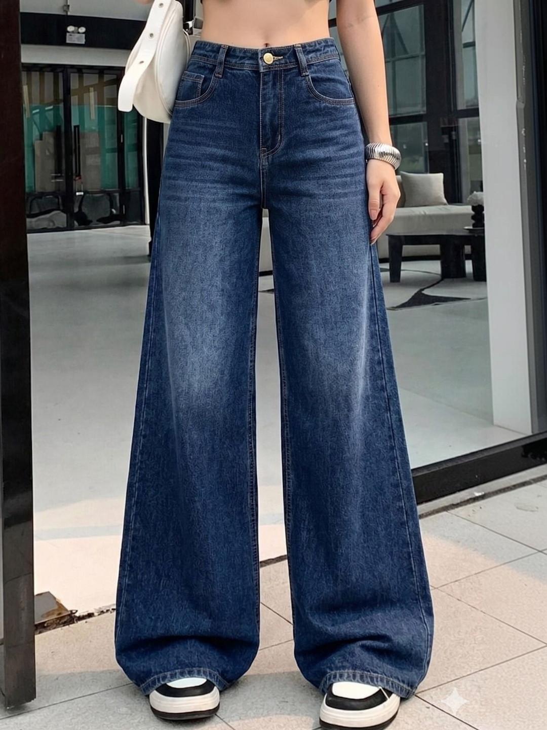 zayla Women Jean Wide Leg High-Rise Light Fade Jeans
