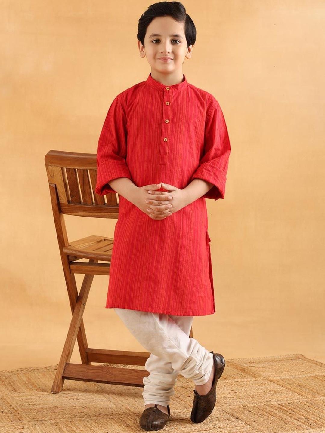 Fabindia Boys Striped Kurta