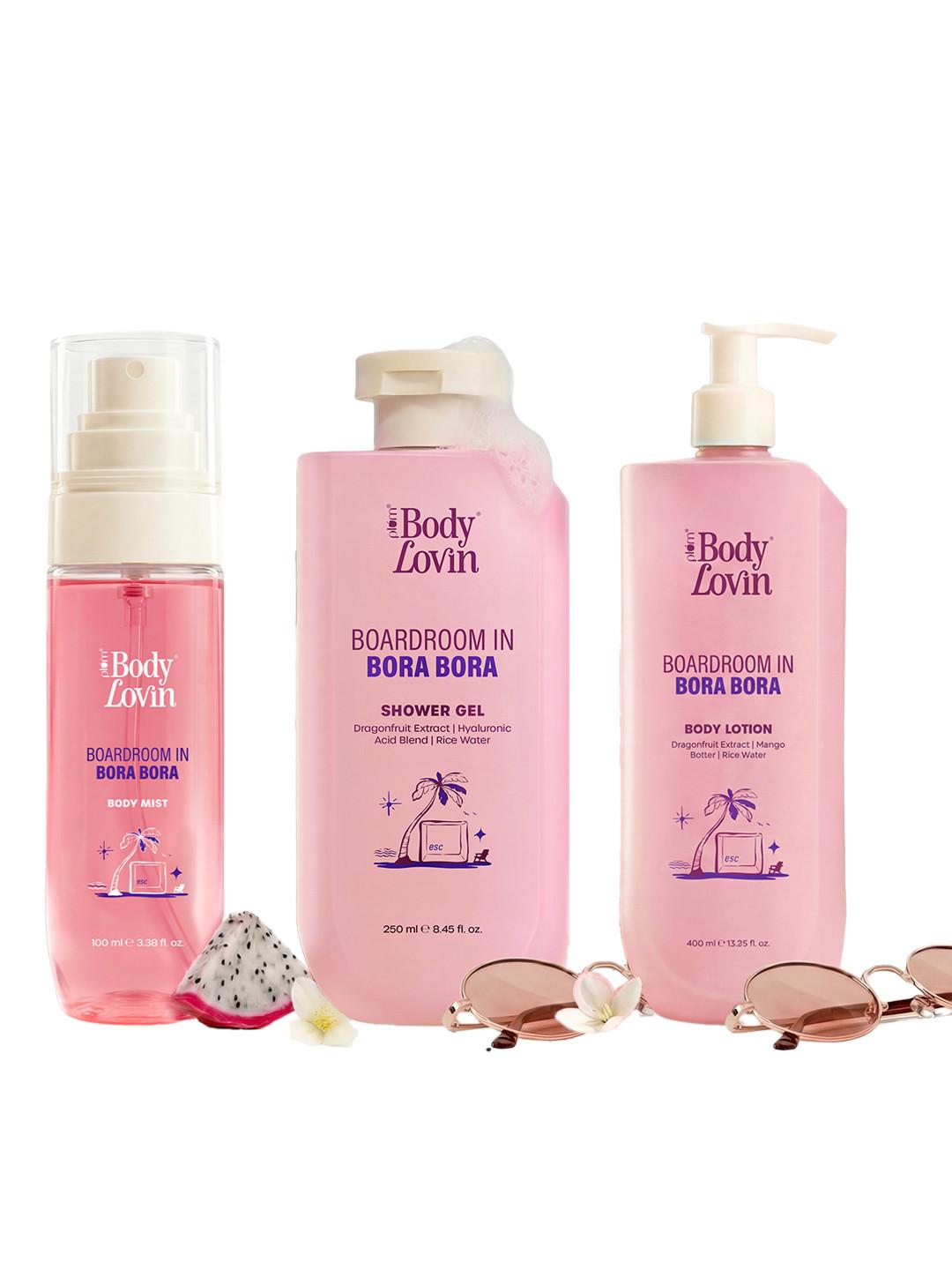 Plum Set of 3 BodyLovin' Boardroom In Bora Bora Shower Gel + Lotion + Body Mist