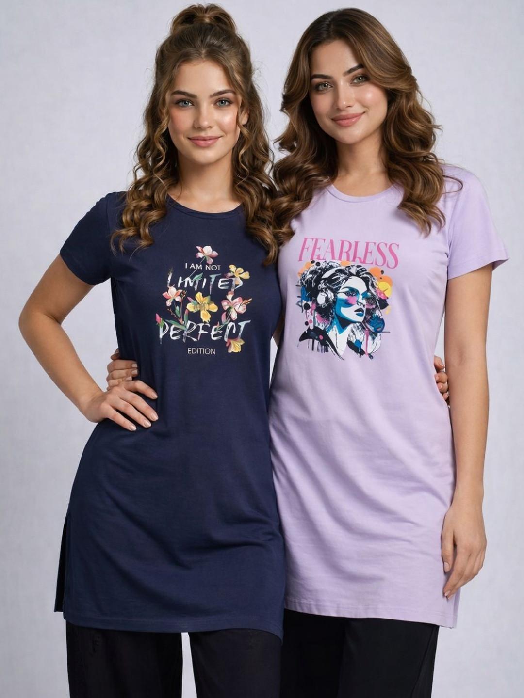 The Roadster Lifestyle Co Printed Cotton Round Neck Lounge T-Shirt
