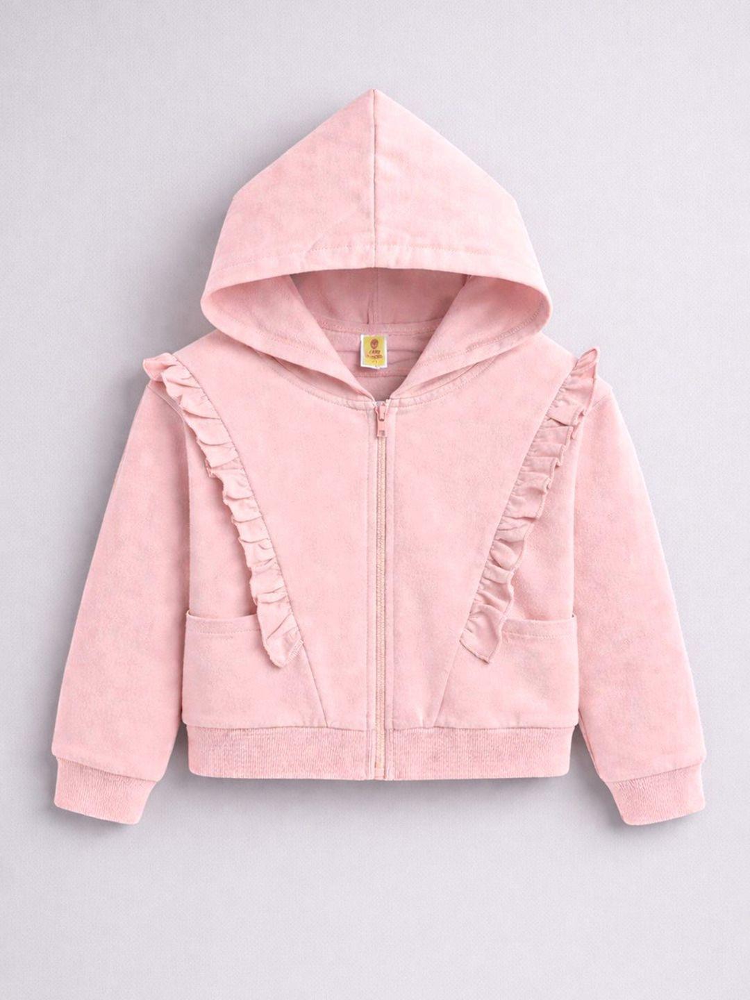 Hopscotch Girls Printed Hooded Sweatshirt