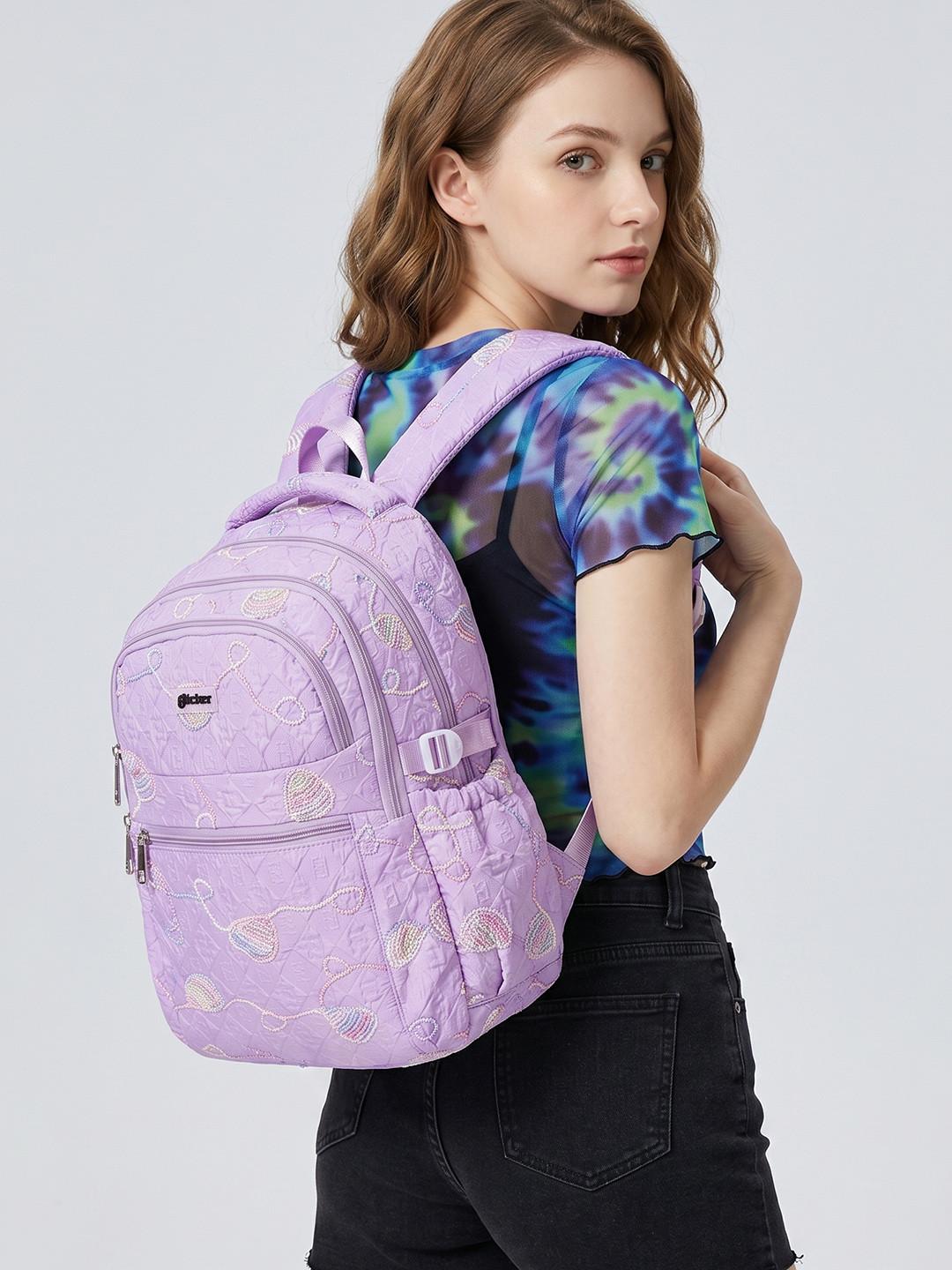 glitchez Women Embroidered Laptop Backpack