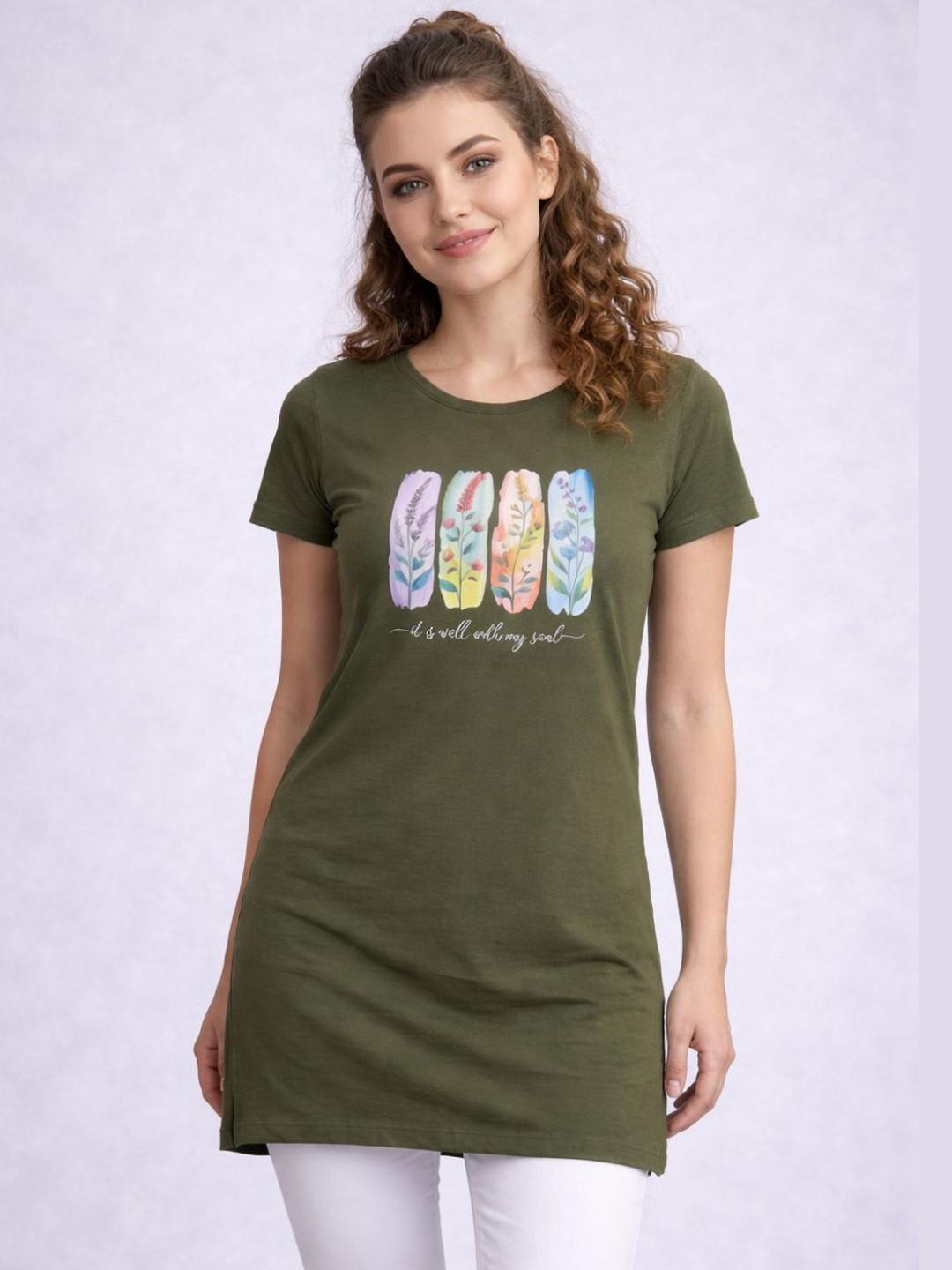The Roadster Lifestyle Co Printed Knitted Lounge Tshirts