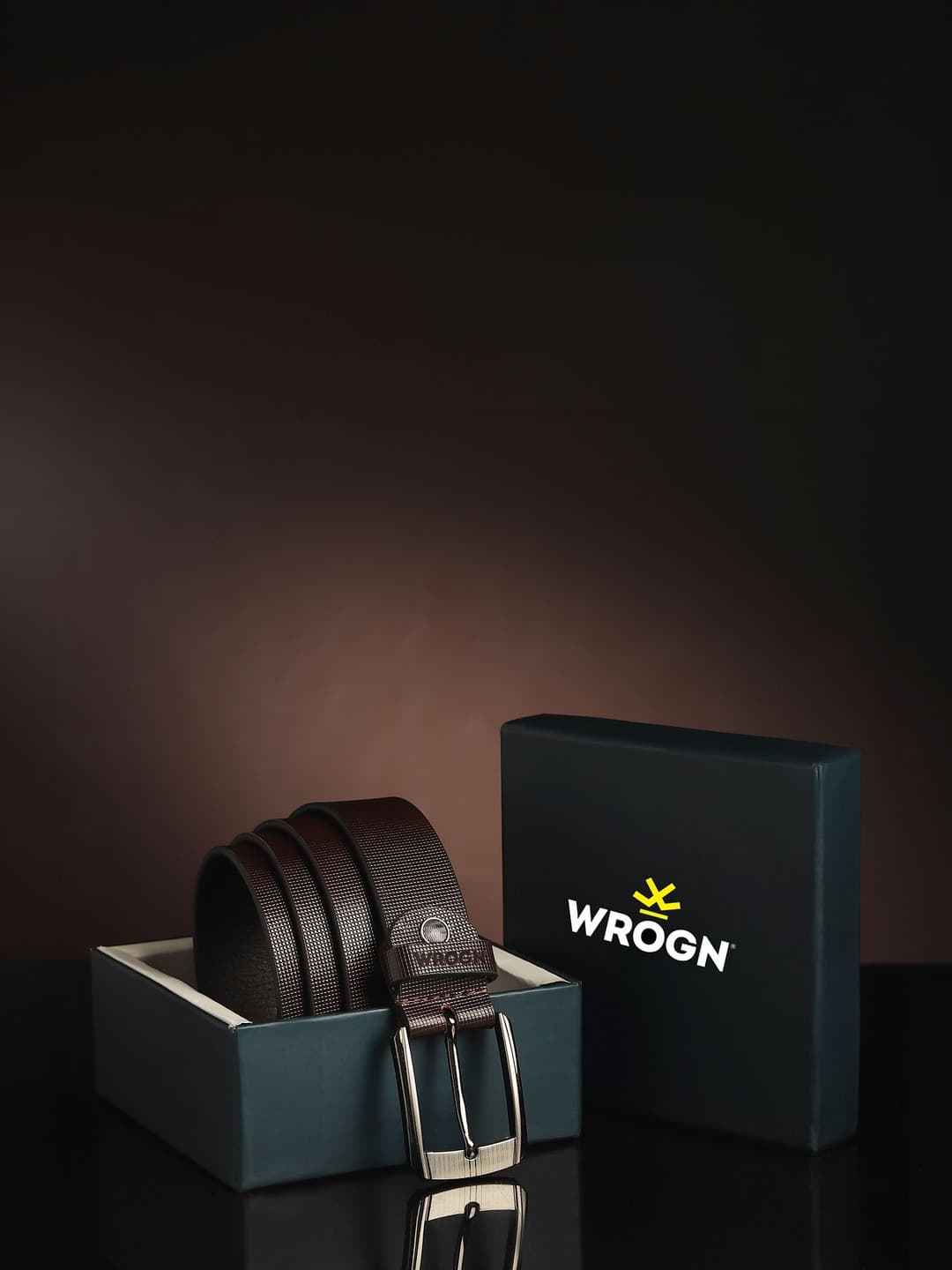 WROGN Men Textured Leather Belt