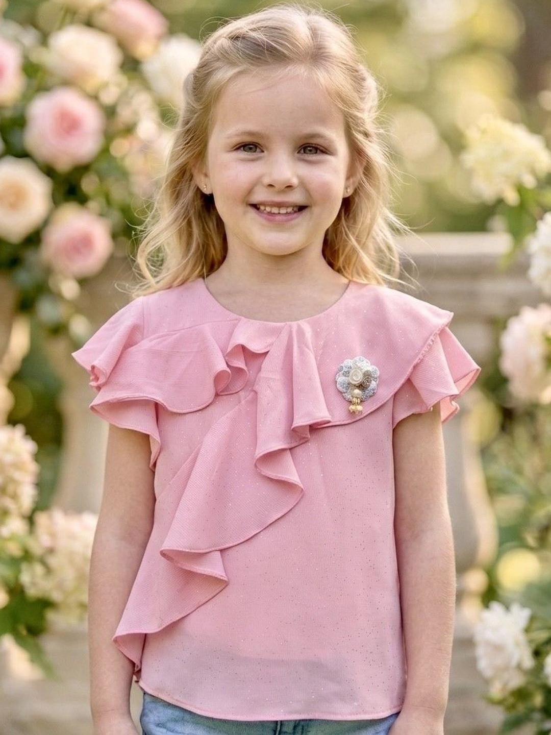 TRUFFLES Girls Synthetic Chiffon Tops