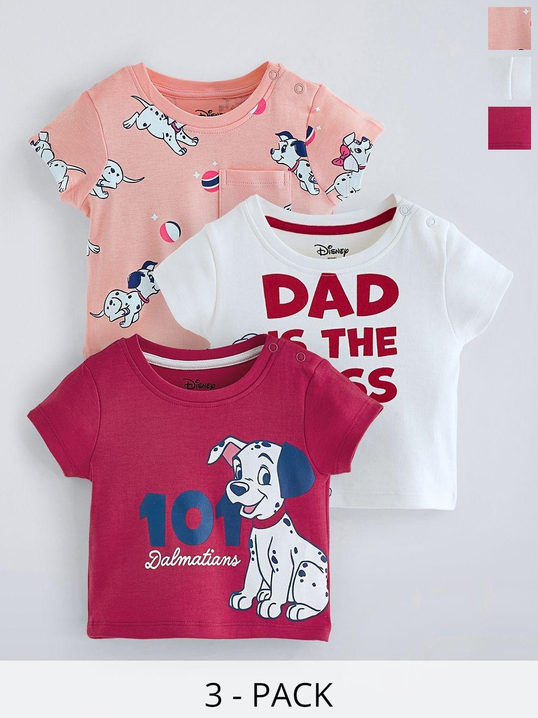 Hopscotch 3-Pack Dalmatian Cotton T-shirts