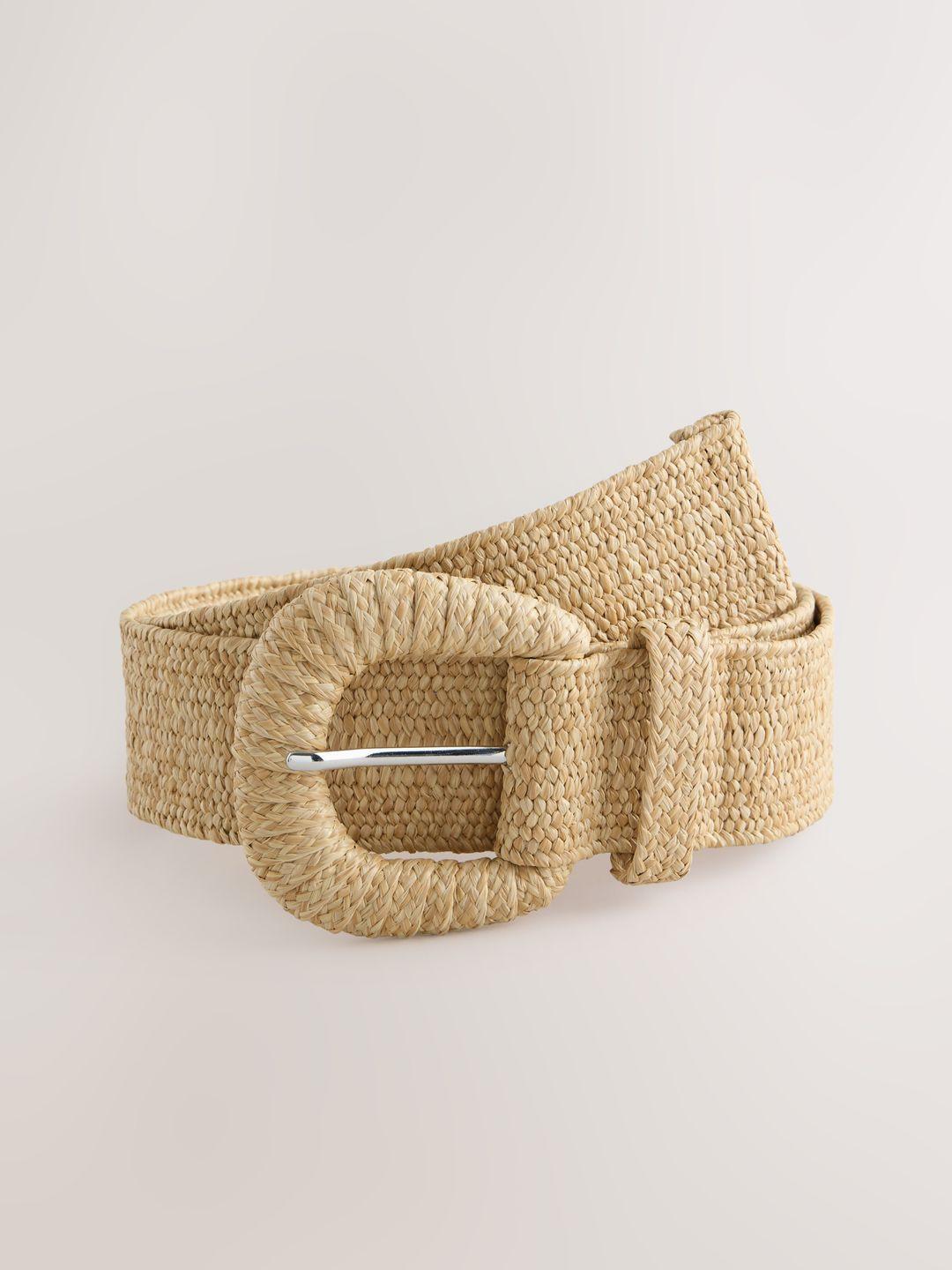 NEXT Women Raffia Effect Textured Belt