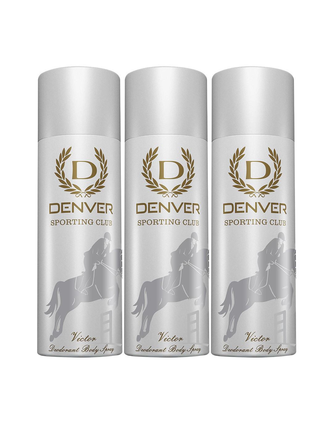 Denver Men Set of 3 Sporting Club Victor Deodorant Body Spray - 180 ml each