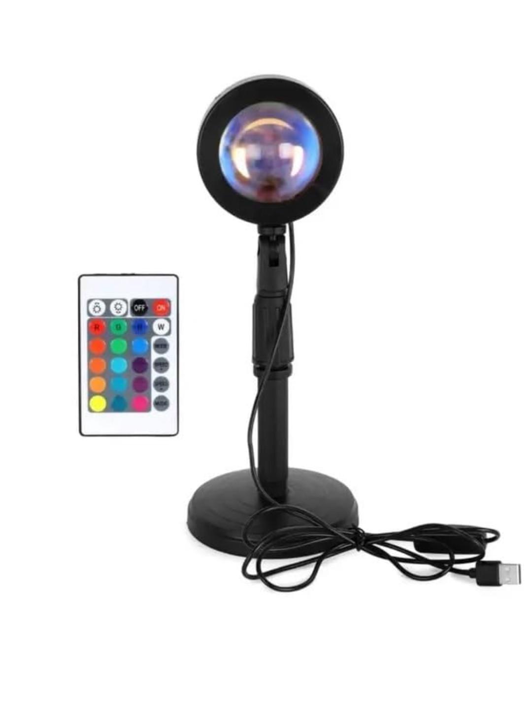 XERGY White & Black Metal Sunset Lamp
